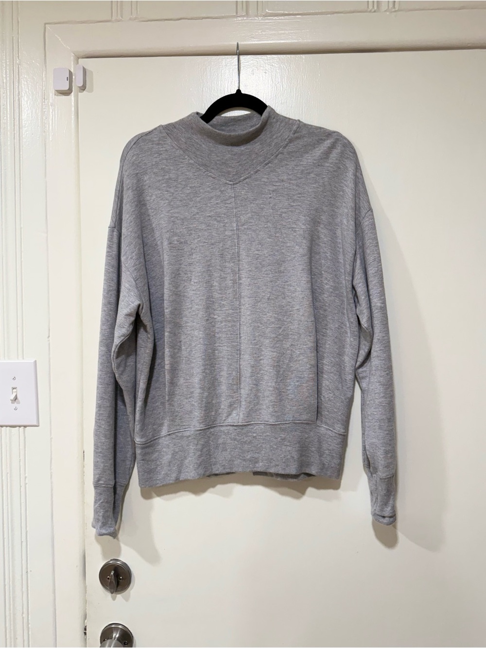 Athleta Grey Apollo Mock Neck pullover